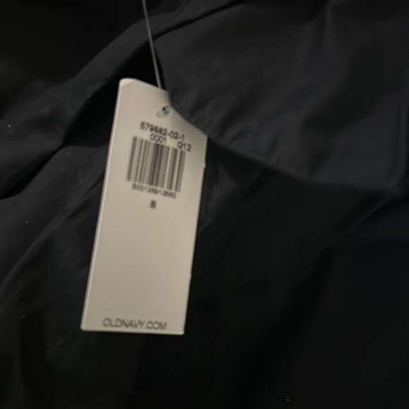 NWT! Old Navy Black Poplin Long Sleeve Mini Shirt Dress - Small 💜 - Picture 9 of 9